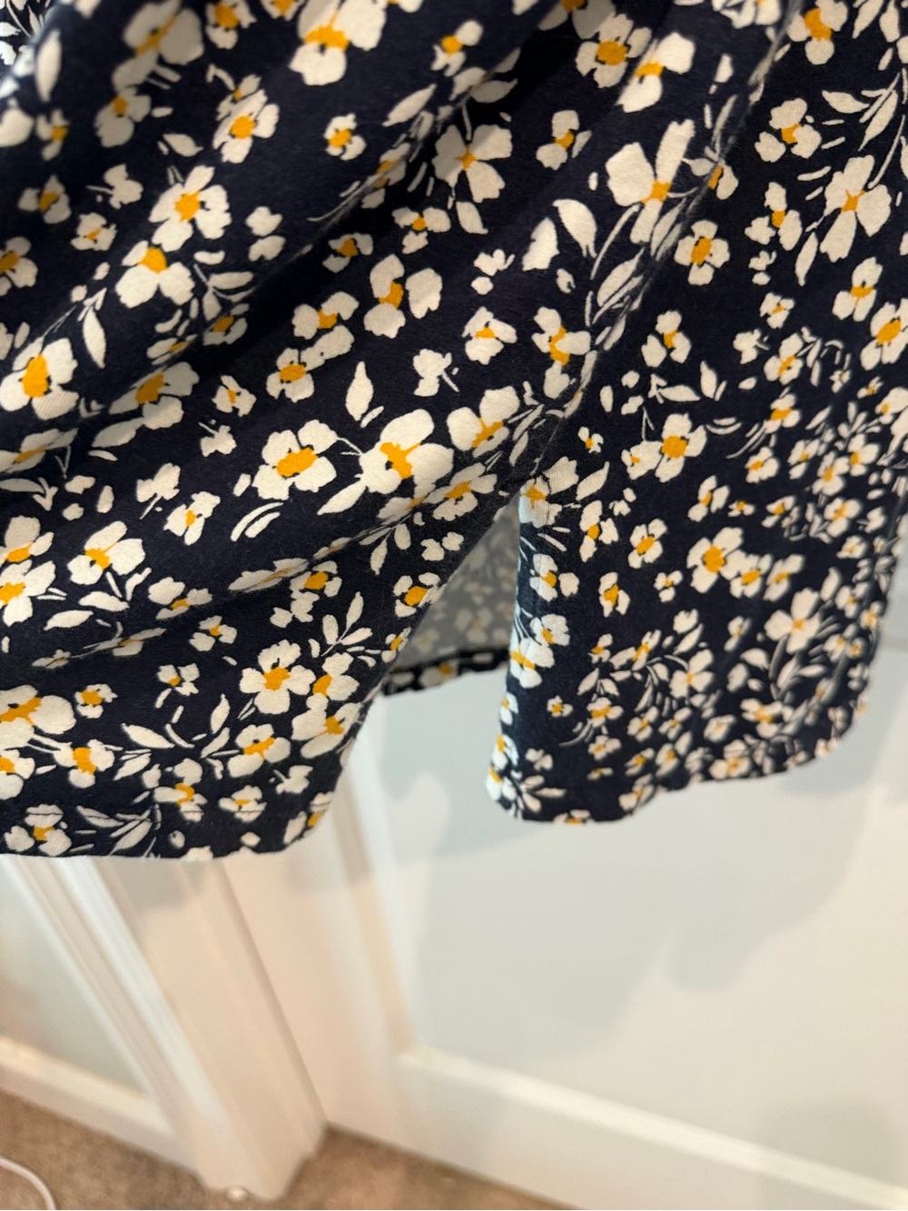 J. Jill Floral Smocked Tunic with Yellow Blooms Size Large - Picture 6 of 14